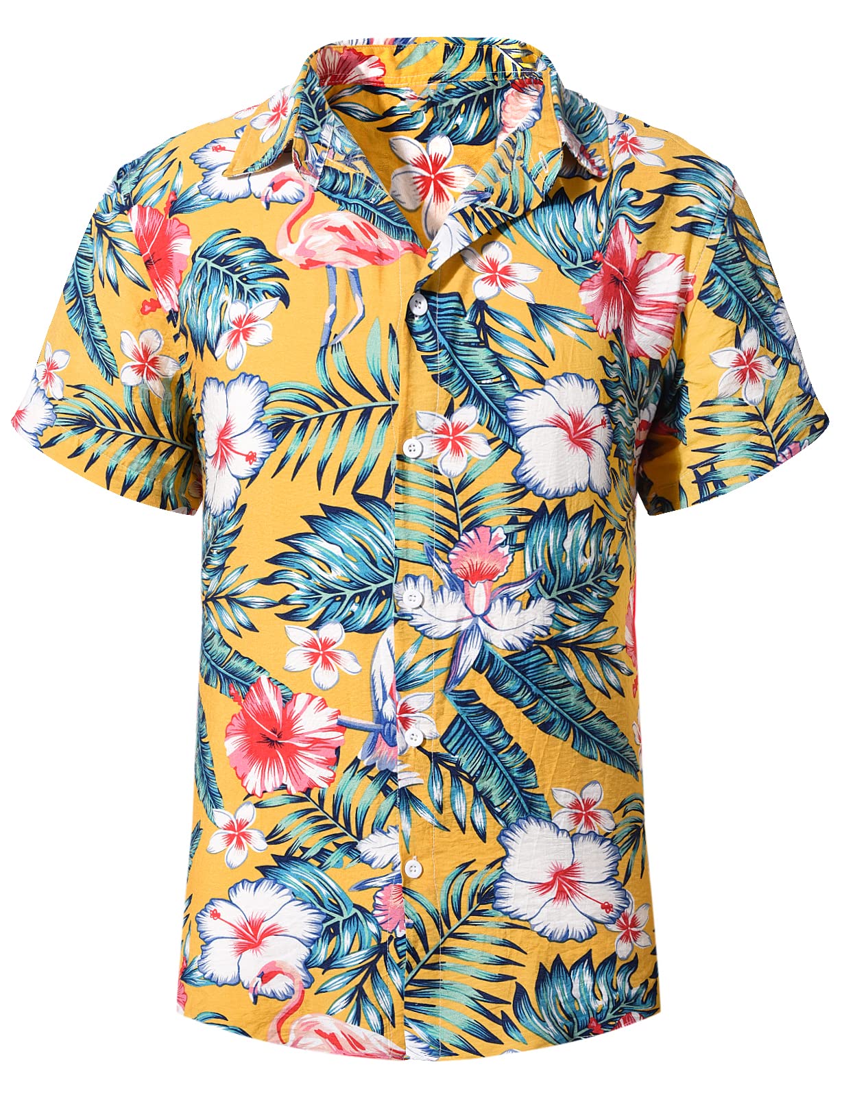Yuson Girl Camisa Hawaiana Hombre Funky Camisa Hawaiana Manga Corta Camisas Verano Camisa Estampada Aloha con Botones Vacaciones de Impreso Playa Camisa Informal de Hawaii