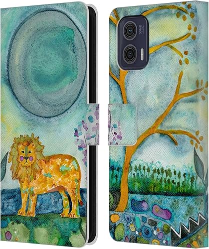 Miniatura 10 de Head Case Designs Officially Licensed Wyanne Quiet Creative Animals 2 Leather Book Wallet Case Cover Compatible with Motorola Moto G73 5G