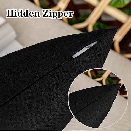 Miniatura 3 de Kevin Textile - Juego de 2 fundas de almohada decorativas para exteriores, impermeables, clásicas, para patio, sofá y banca, de 16 x 16 pulgadas,