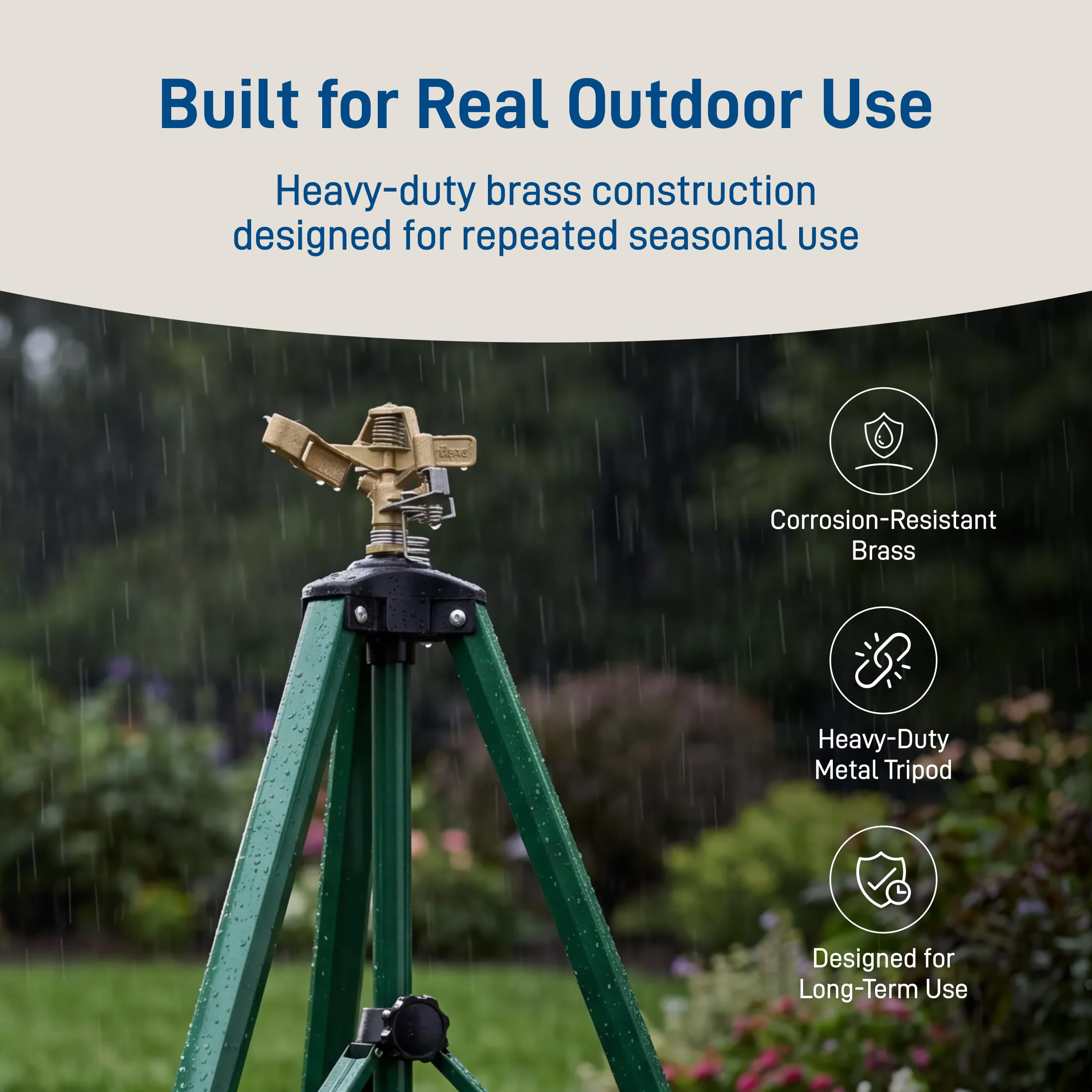 Orbit 58308 Tripod Base with Brass Impact