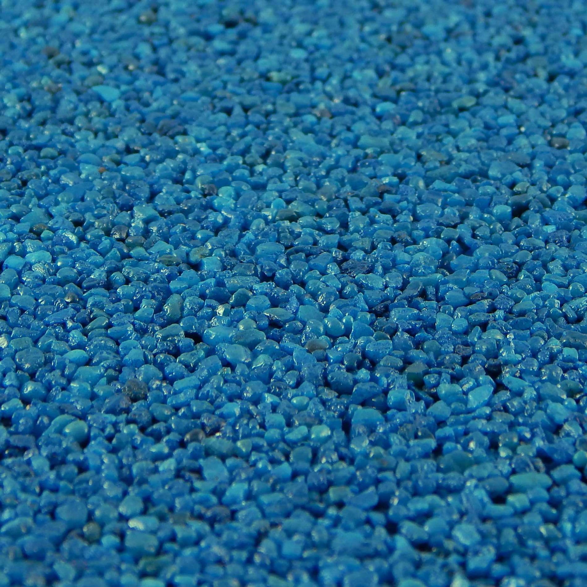 Terralith Buntsteinputz 14kg in blau, Sockelputz für Innen und Außen mit Reinacrylat Bindemittel aus Naturstein, 1-2mm Körnung (BSP22)