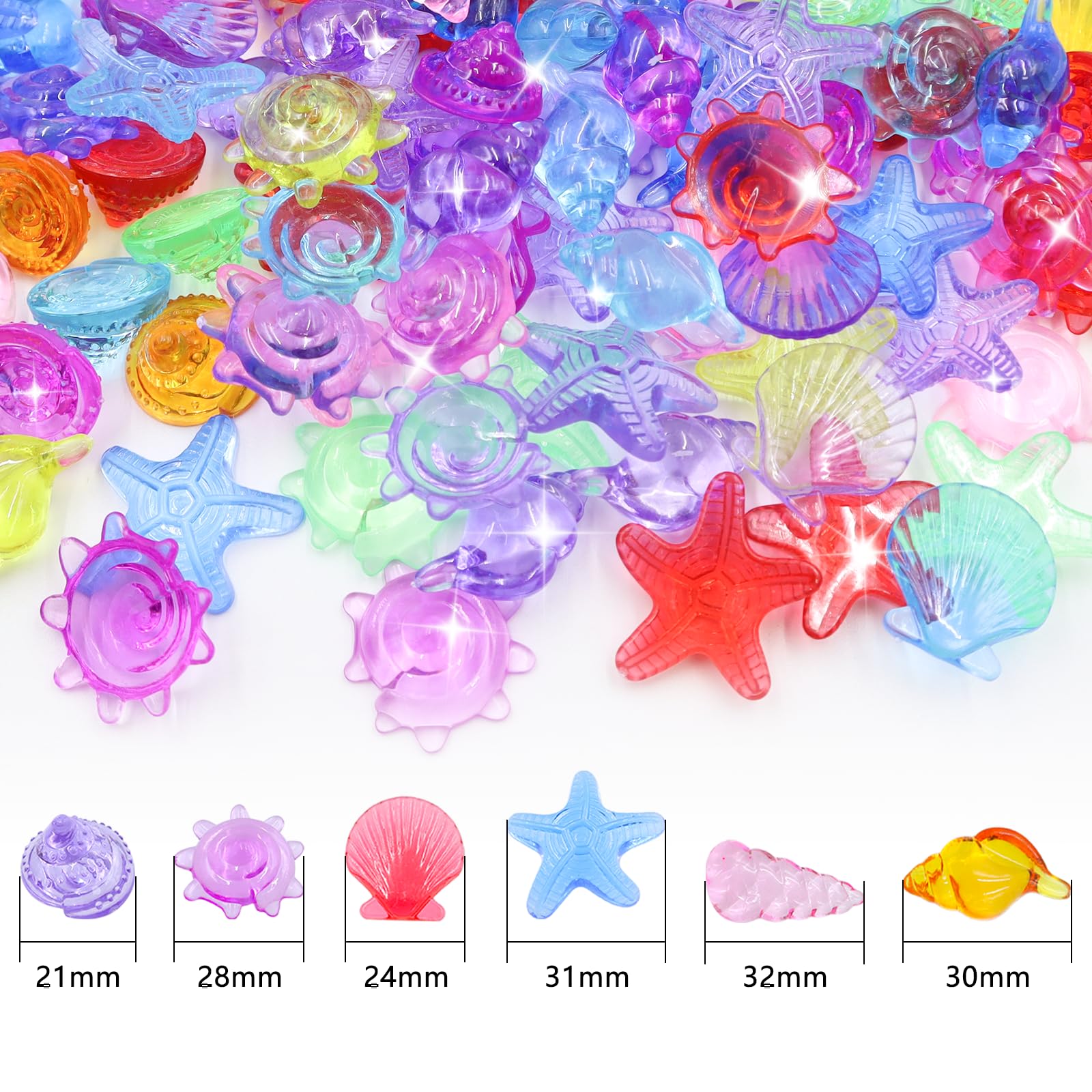 WUNZILO 32 Pièces Gemmes De Plongée Colorés,Pierres