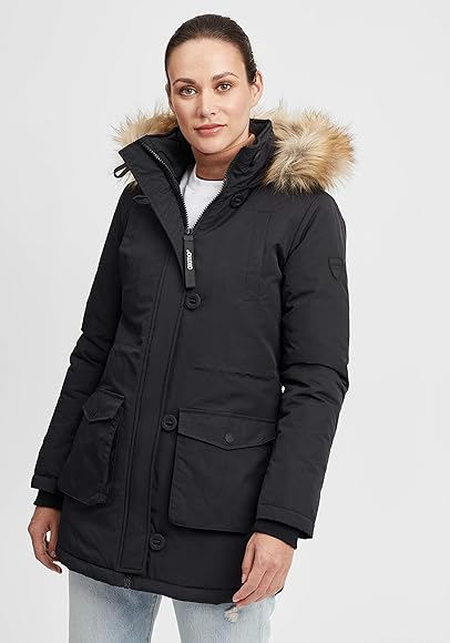 Womens black parka Clearance