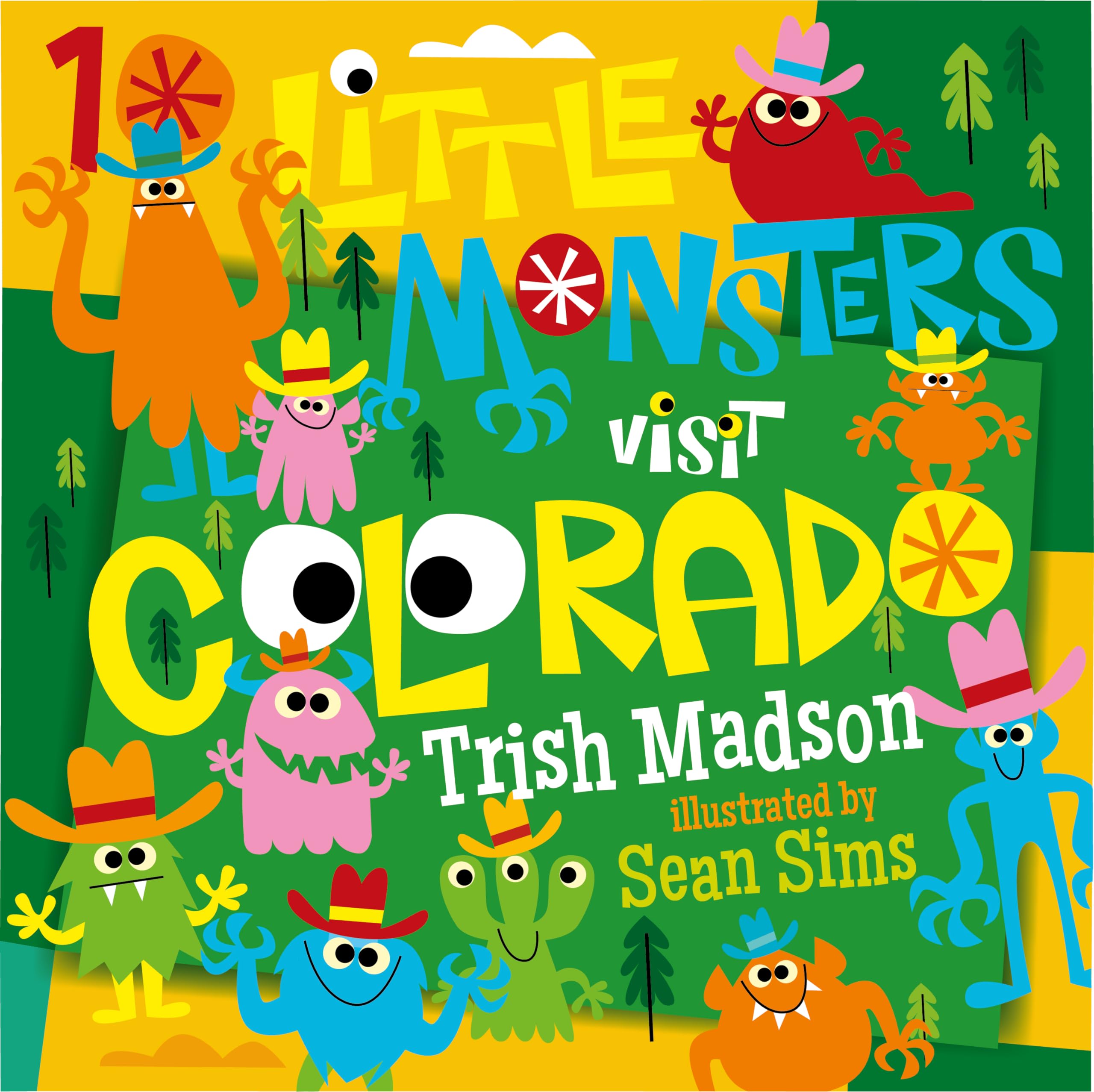 Cover of 10 Little Monsters Visit Colorado