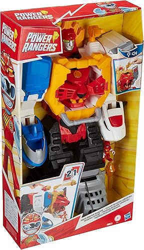 Miniatura 4 de Playskool Heroes Power Rangers Power Morphin Megazord, juego de conversión 2 en 1, megazord de 2 pies con luces y sonidos, niños a partir de 3 años