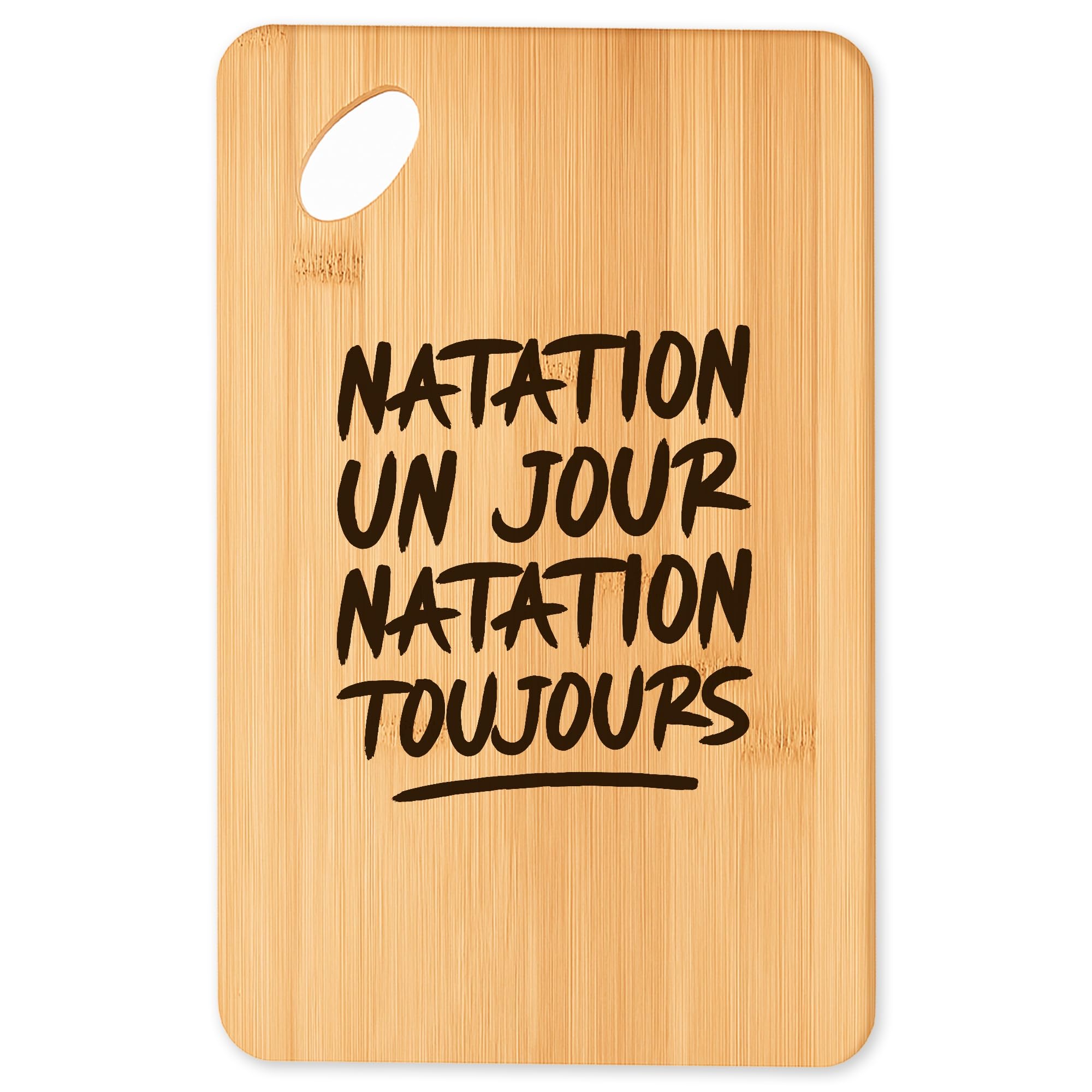Plateau apéro Natation toujours en bambou pour vos barbecues