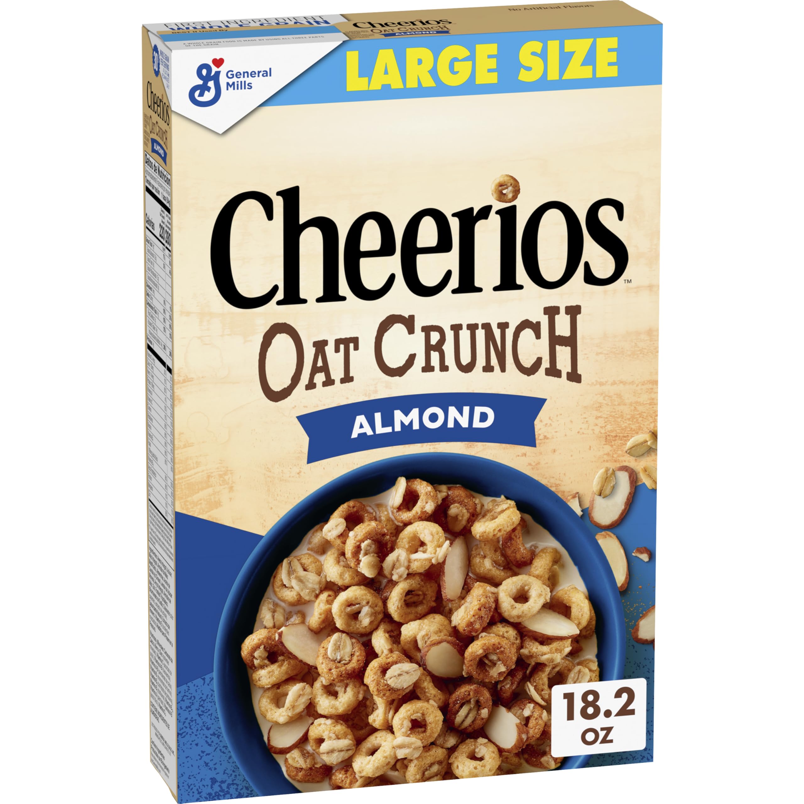 Oat Crunch Almond Oat Breakfast Cereal, Large Size, 18.2 oz