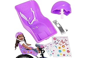The Original Baby Doll Seat for Girls Bike With Helmet