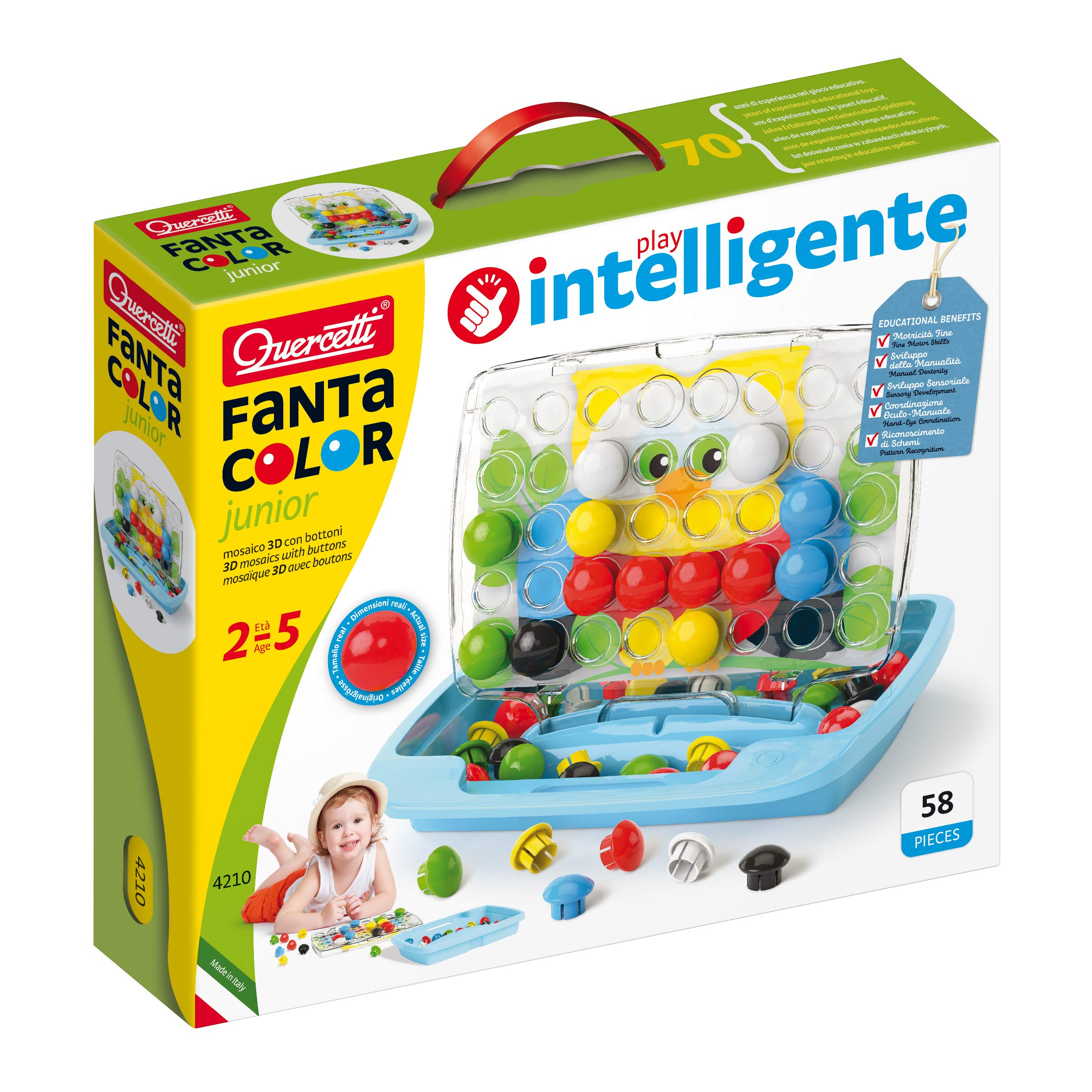 Quercetti Pixel Junior Art Toy, Multicolor