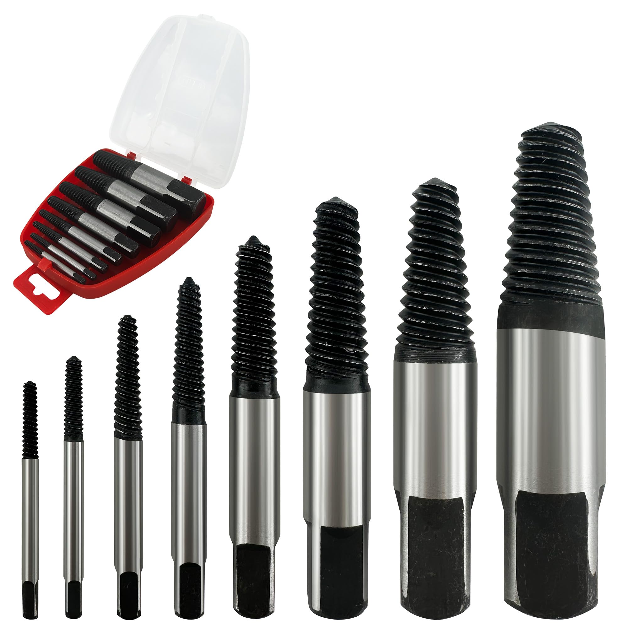 Kit 25 Estrattori Viti Danneggiate - Acciaio CR-MO, Testa Esagonale - Per Bulloni Rotti - Foto 8