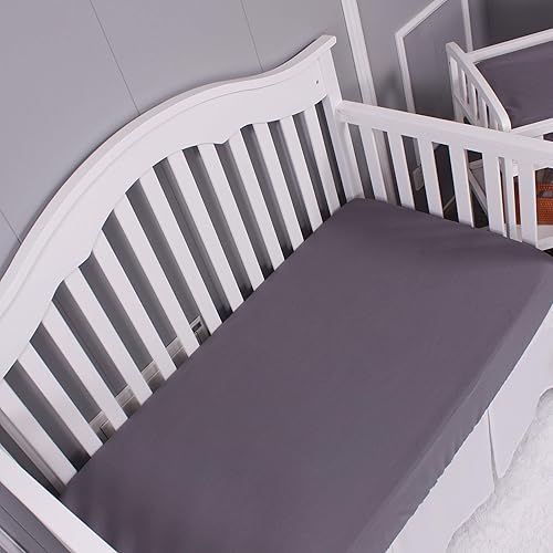 Miniatura 9 de Paquete de 3 sábanas suaves e impermeables para cuna, lavables a máquina, fundas de colchón para cuna y niños pequeños, juego de sábanas de