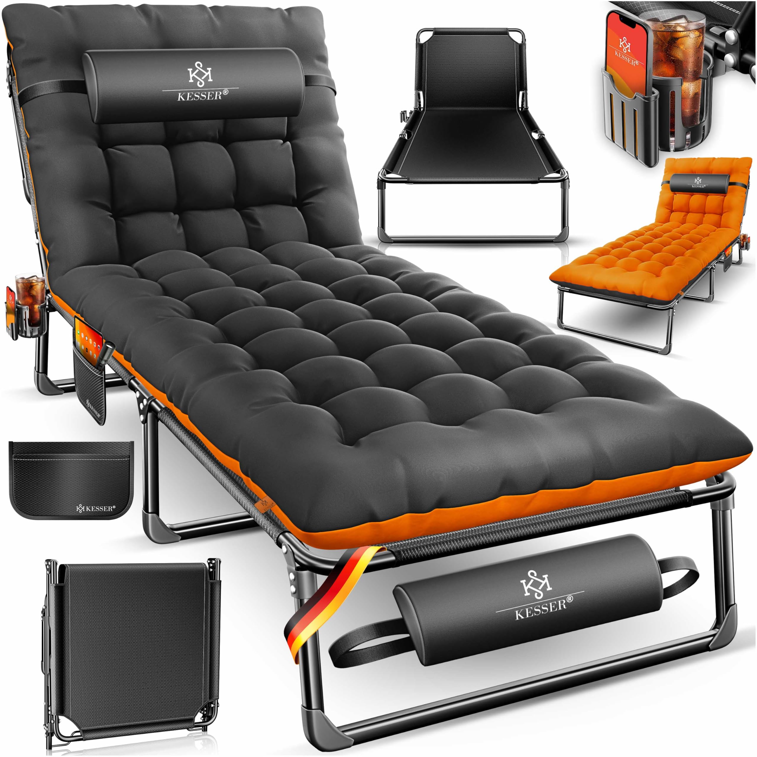 KESSER Lit de camping pliable