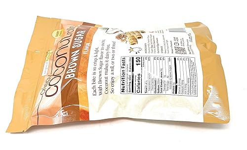 Miniatura 6 de Rollos de coco crujientes con azúcar morena y semillas de sésamo tostadas sin lácteos con leche de coco 105 onzas