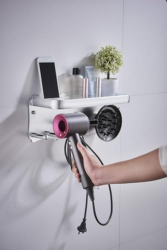 Miniatura 2 de Magik Accesorios magnéticos supersónicos para secador de pelo, soporte de pared de metal para Dyson y otros secadores de pelo, cepillo de dientes de