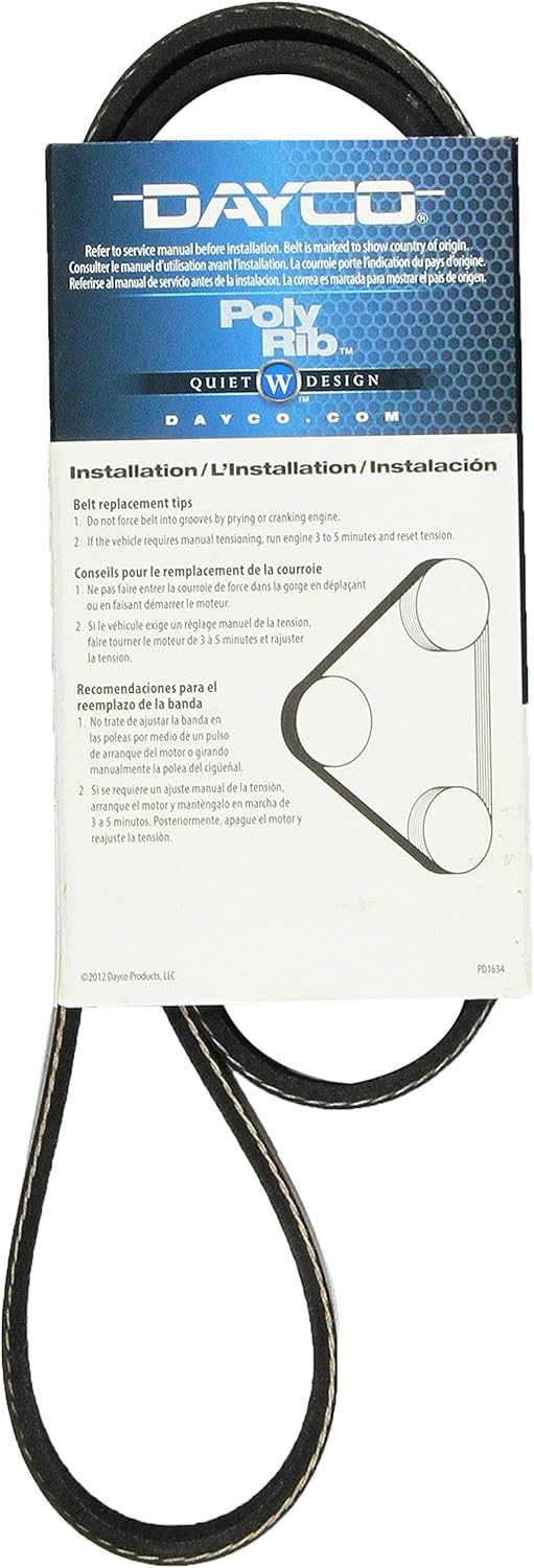 Dayco 5060423 Serpentine Belt , Black