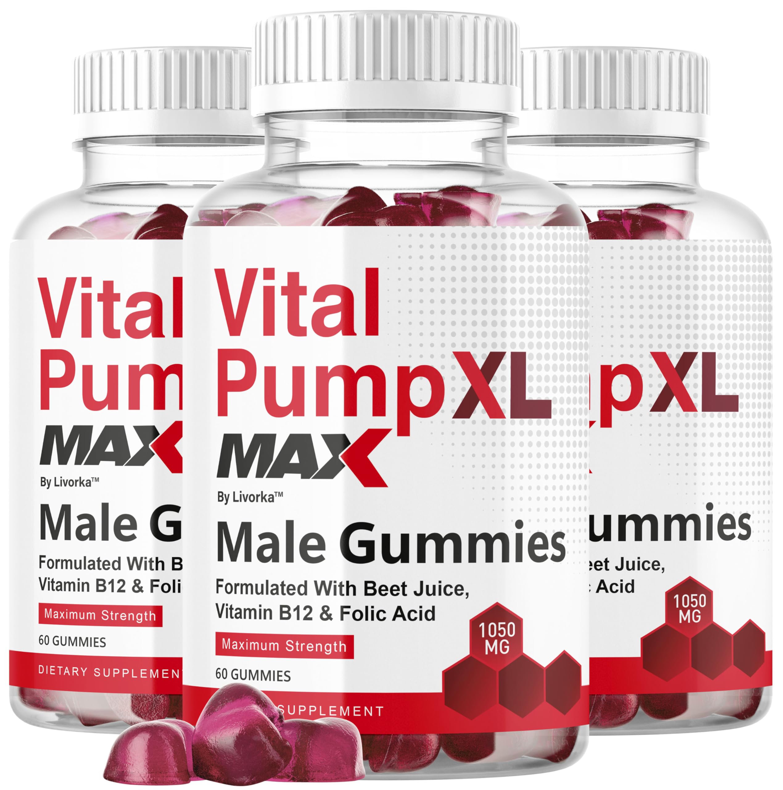 Amazon.com: (3 Pack) Vital Pump XL Max for Men Gummies - Vital