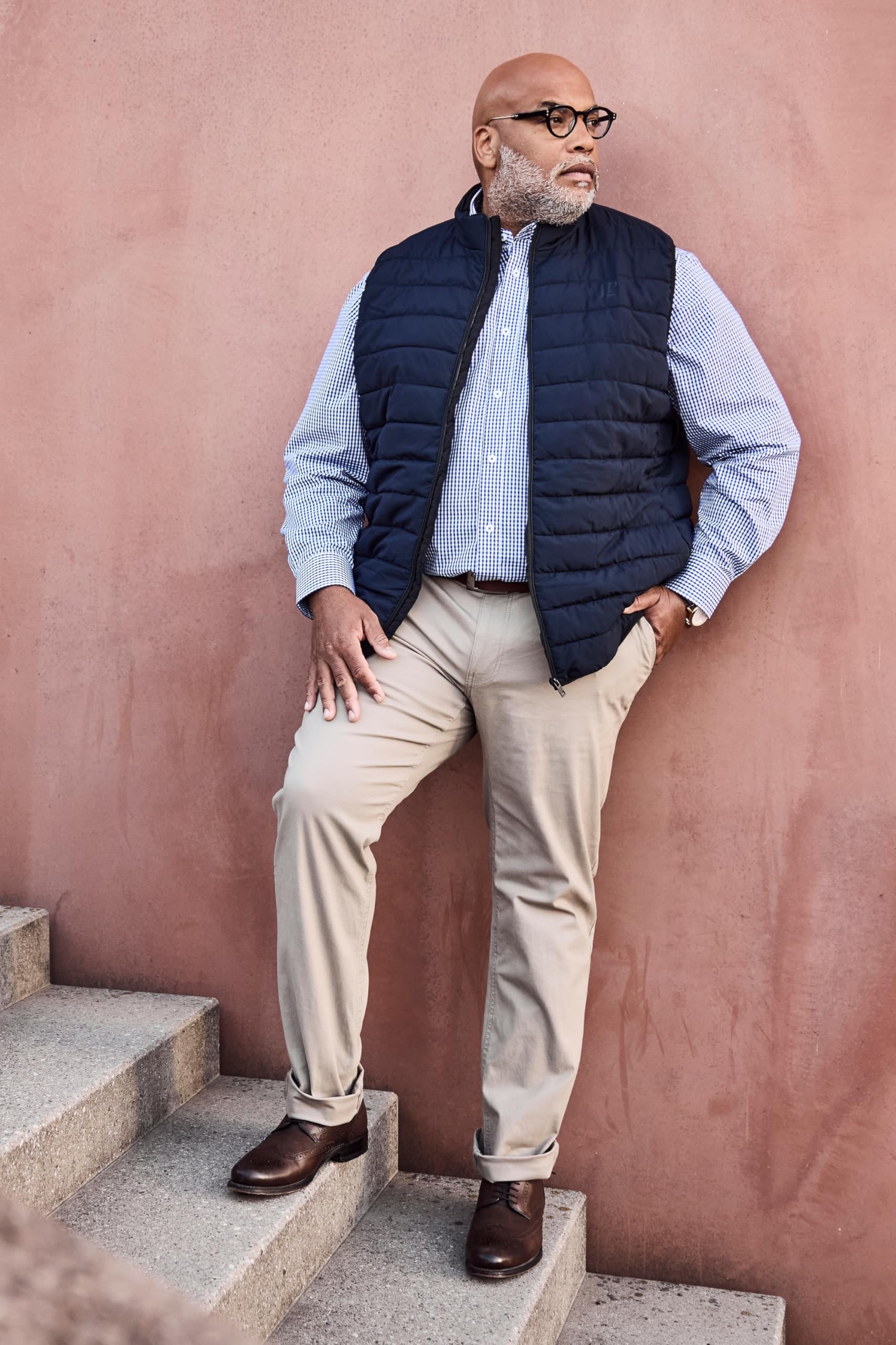 JP 1880 Herren große Größen Übergrößen Menswear L-8XL Chino Hose, Bauchfit, Regular Fit 748444