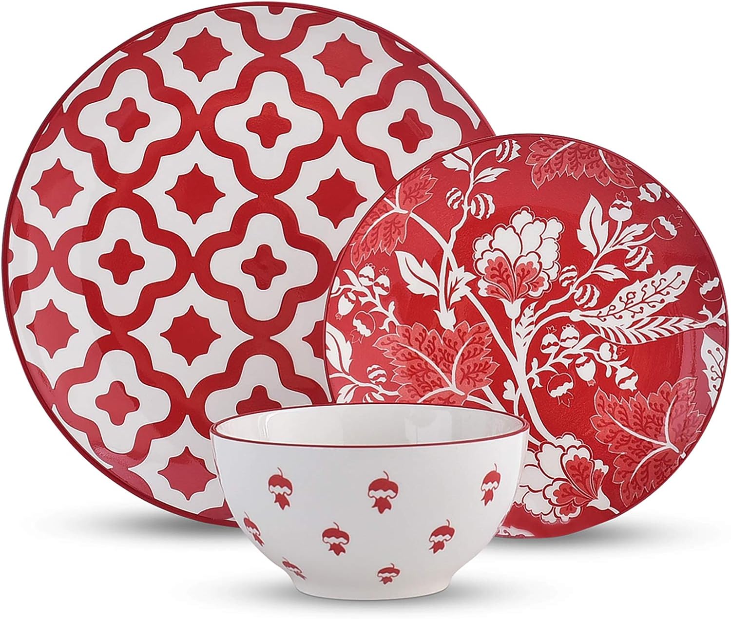 Wisenvoy Dinnerware Sets Plates and Bowls Sets Ceramic