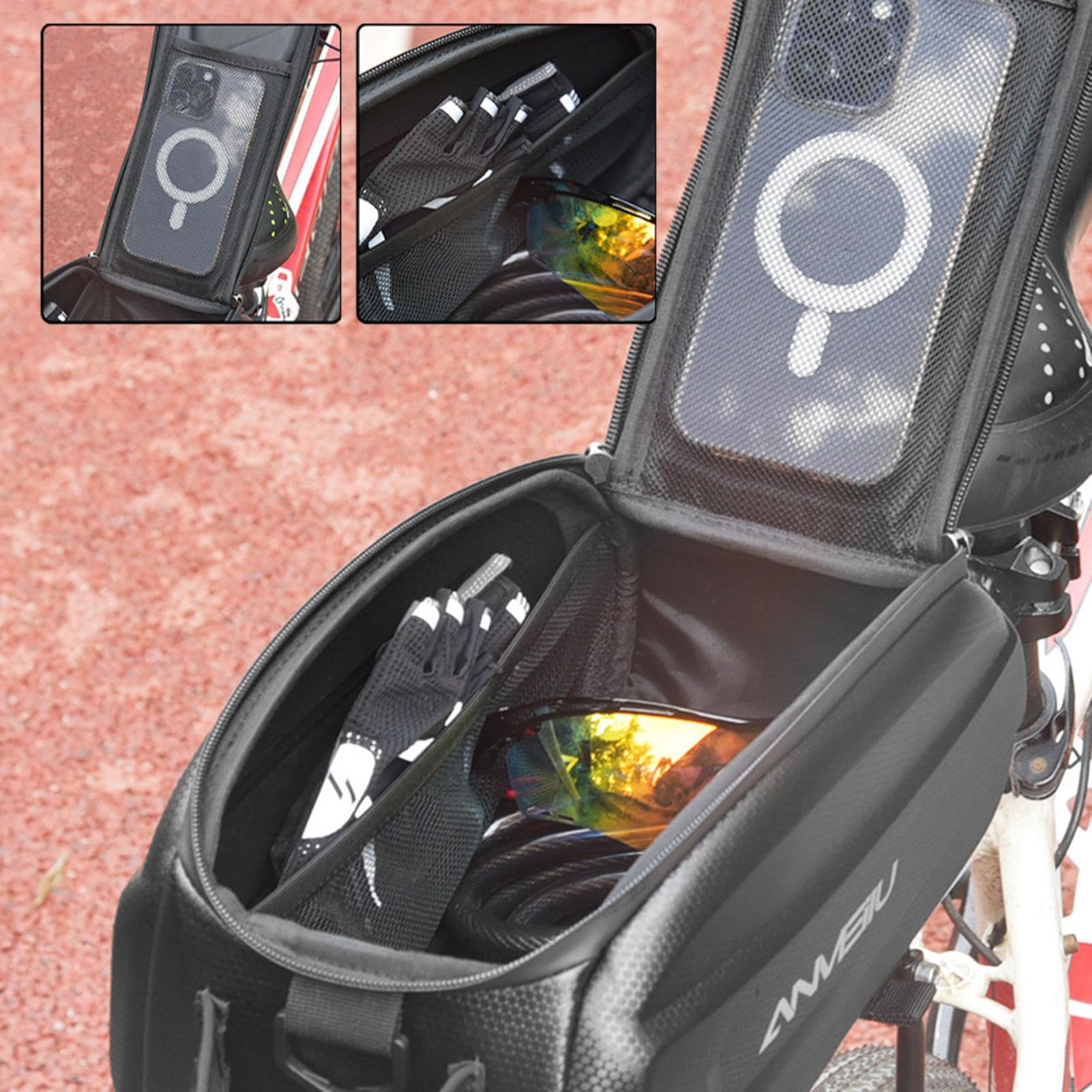 Borse da sella per portabiciclette Borsa per telaio posteriore per