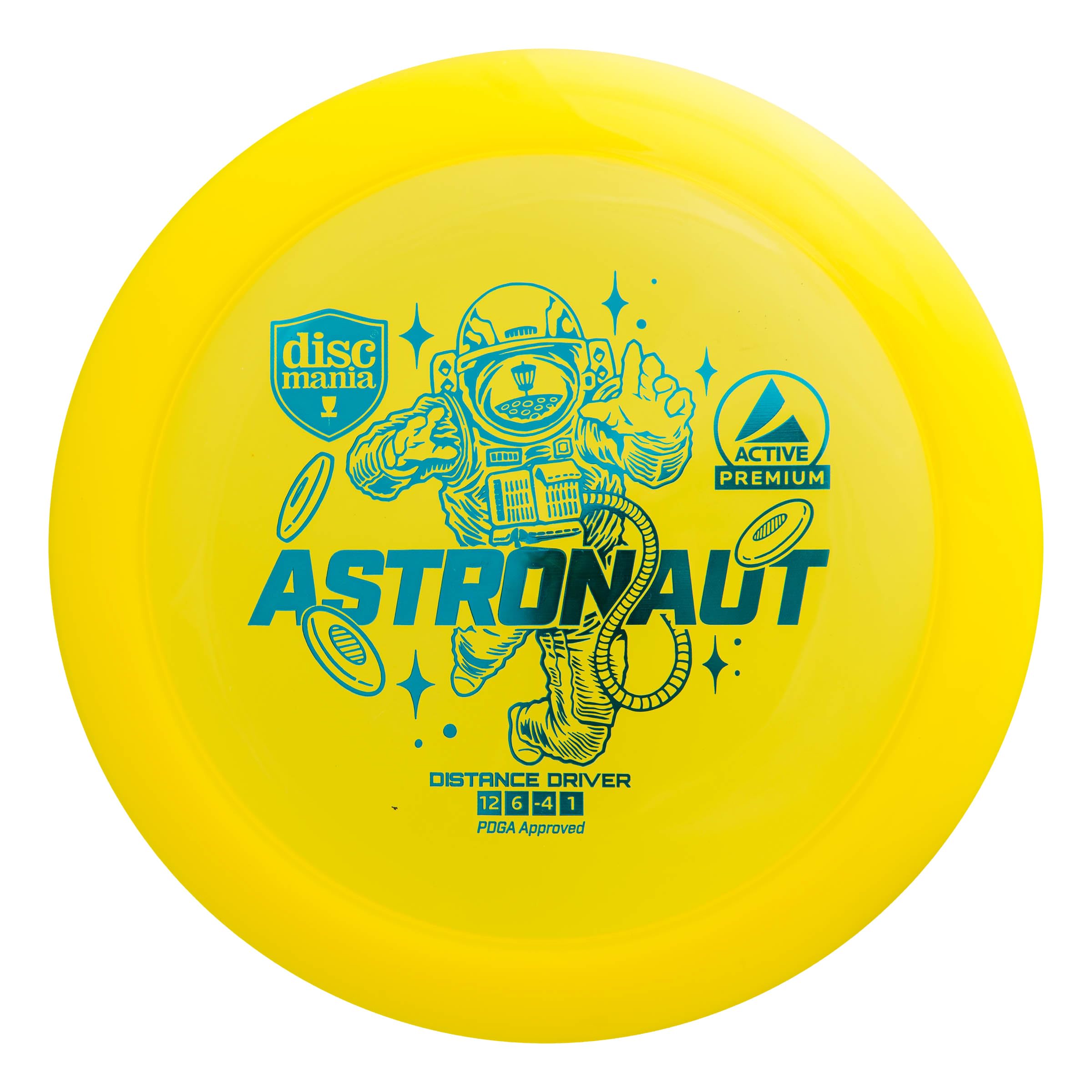 Discmania Disc Golf Active Premium-Line Astronaut Distanza Driver Giallo