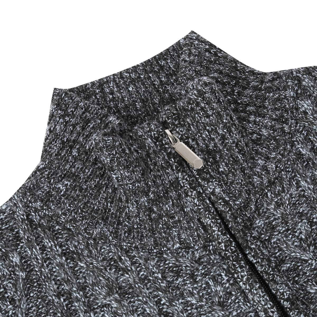 Sliktaa Gilet Cardigan Hommes Slim Fit Casual Veste Grosse Maille Col Droit 5 Couleurs Unie Confortable