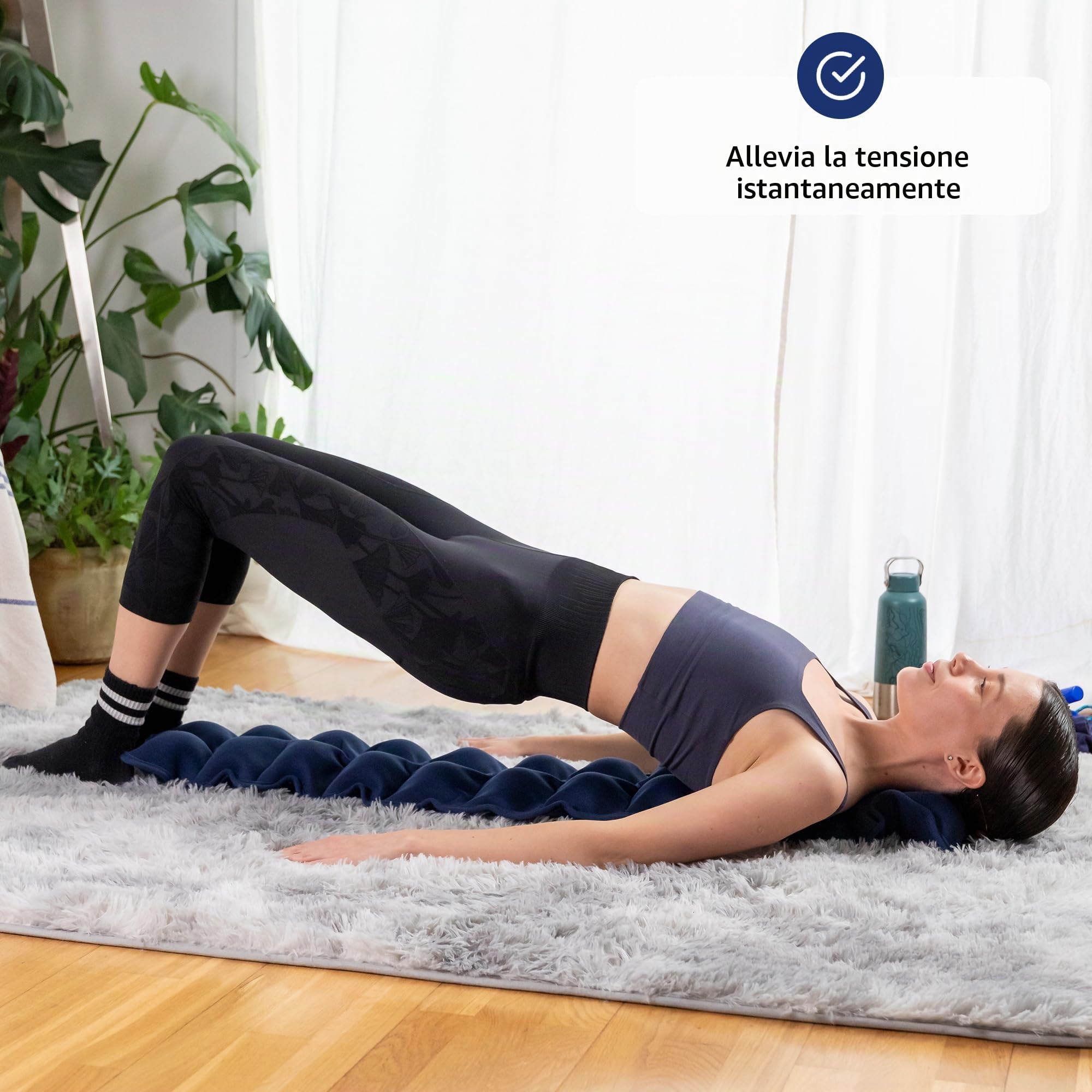 Correttore della Colonna Vertebrale per Decompressione Dorsale | Cuscino di Stretching con 24 Punti Massaggianti | Spine Corrector | Supporto per Schiena e Collo | Cuscino Agopressione