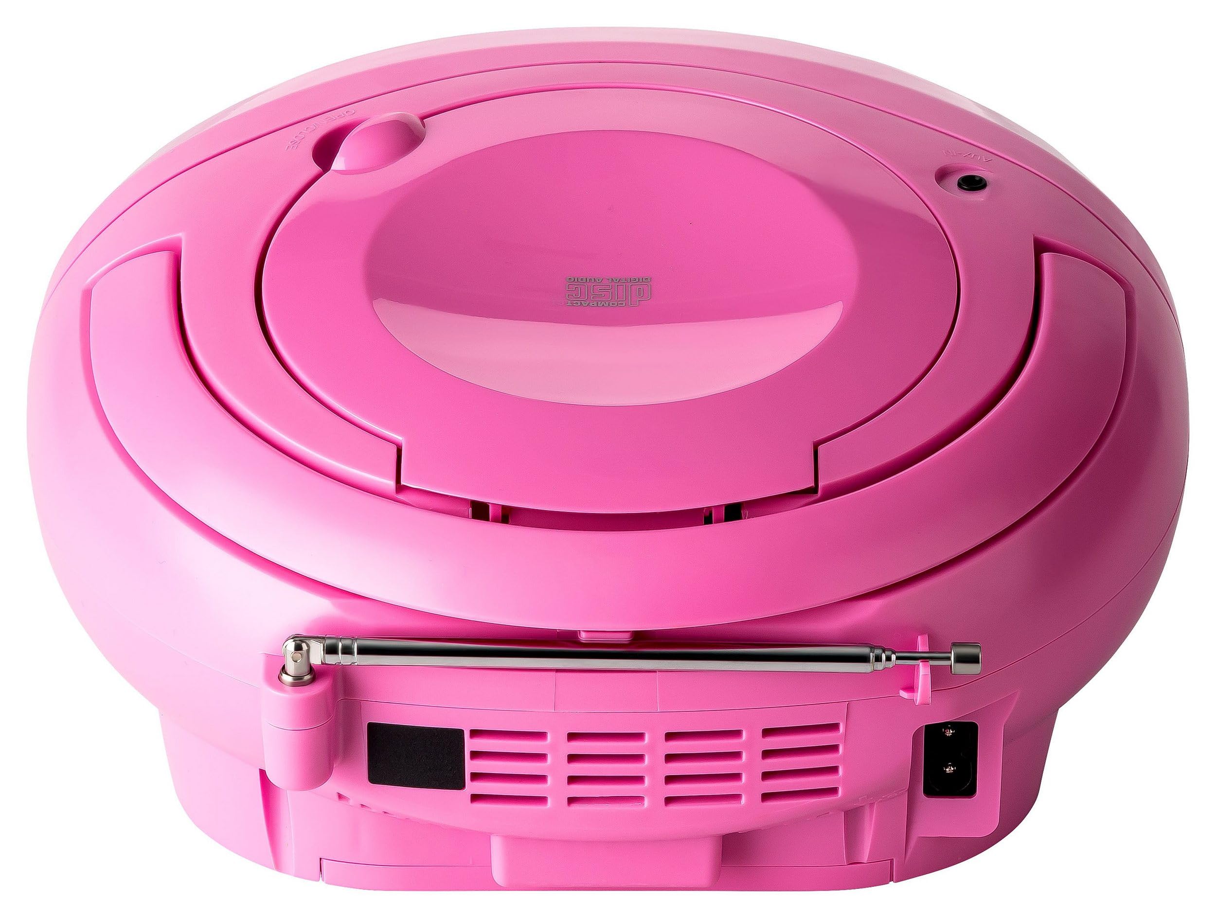 REFLEXION CDR614PK, Tragbares CD-UKW-PLL-Stereo Radio (2x16 Watt max. Musikleistung), 3,5mm AUX-IN Anschluss, Programmier-Funktion (CD: 20 Tracks), Pink