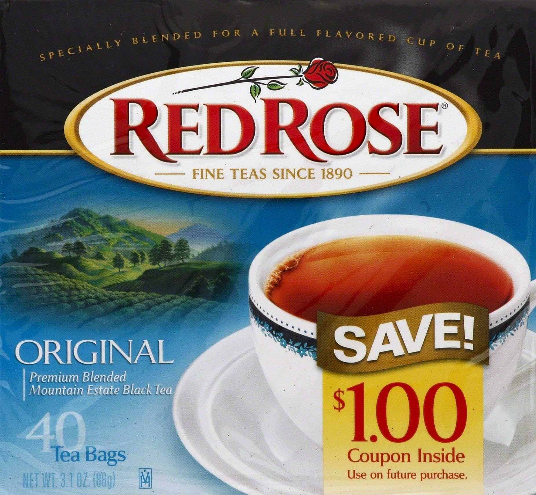 Red Rose Original Full Flavored Black Tea Specially