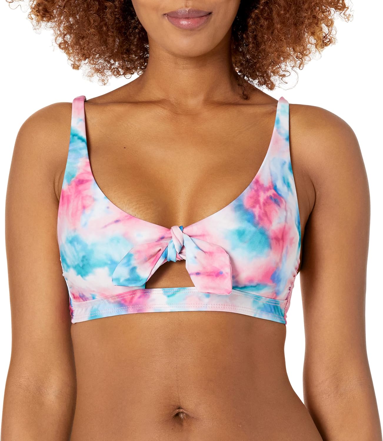 Splendid Women's Twist of Fate Tie Front Banded Halter Bra
