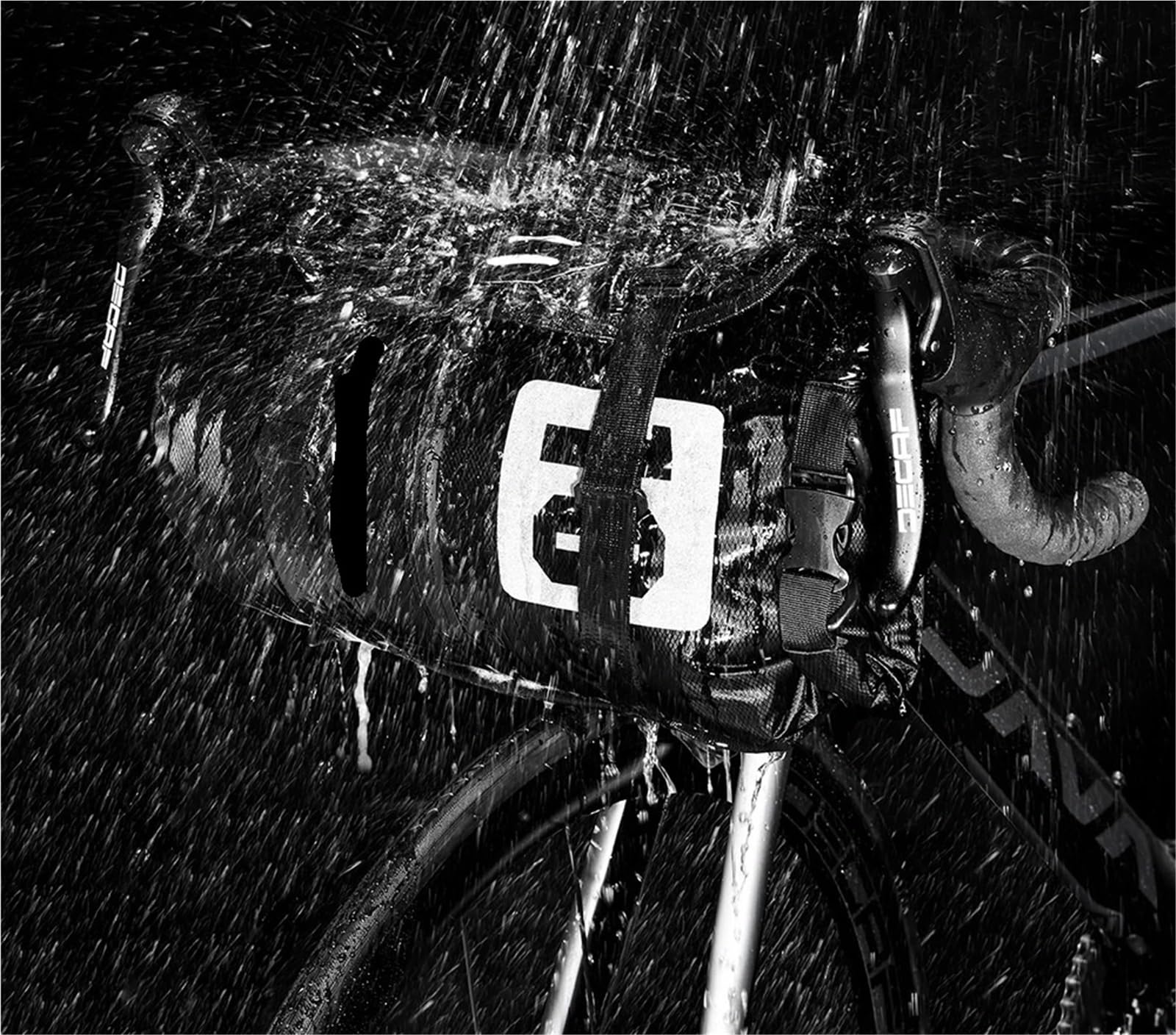 Fahrrad-Lenkertasche wasserdichte Fahrradtasche Bikepacking Lenkertasche Vorderrohr Fahrradtasche Rahmen Kofferraum Rennrad Fahrradzubehör FüR Fahrrad