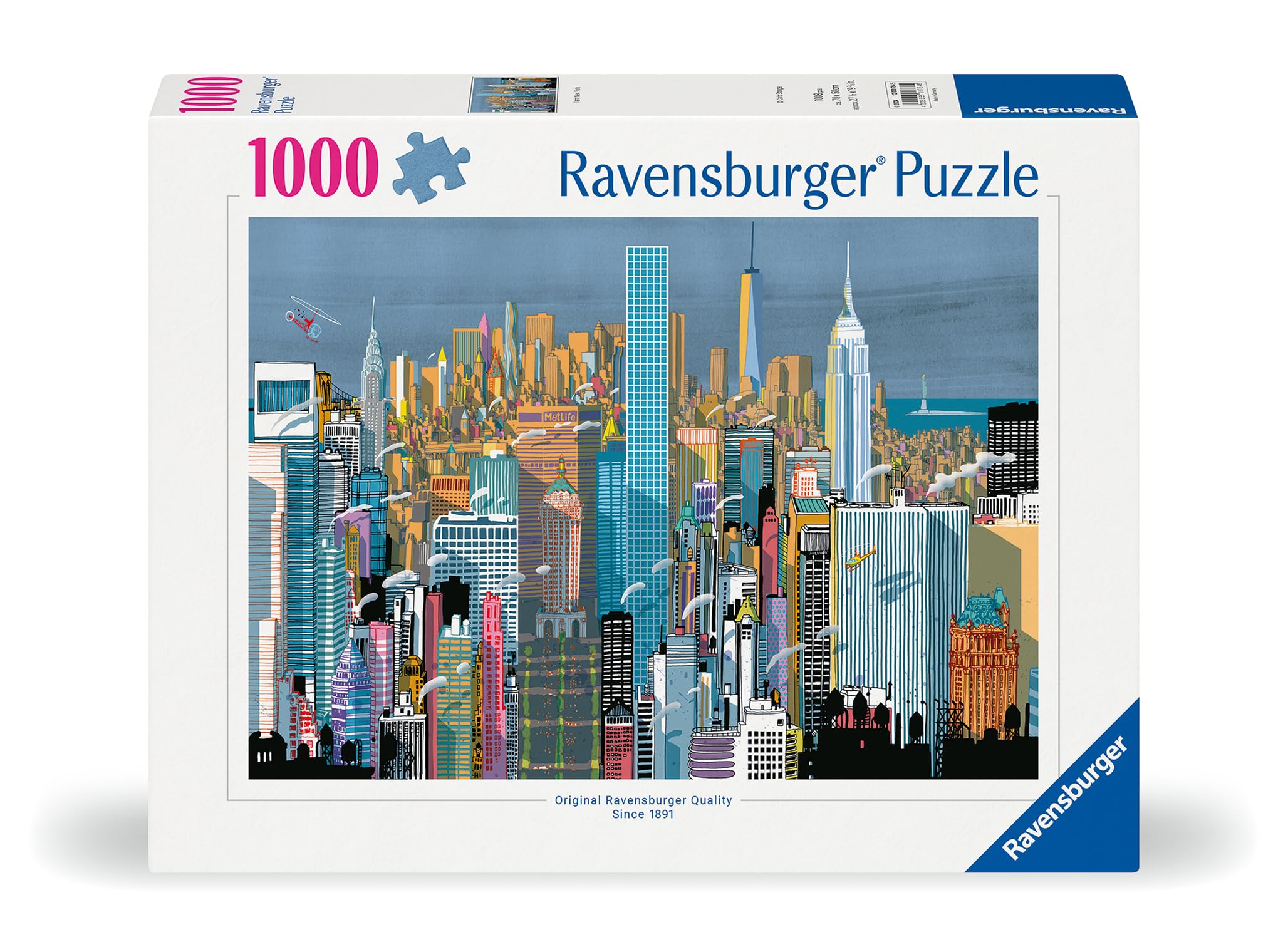 Ravensburger - Puzzle I Am New York, 1000 Pezzi, Puzzle Adulti e Ragazzi, Idea Regalo per Lei o Lui, 70x50 cm