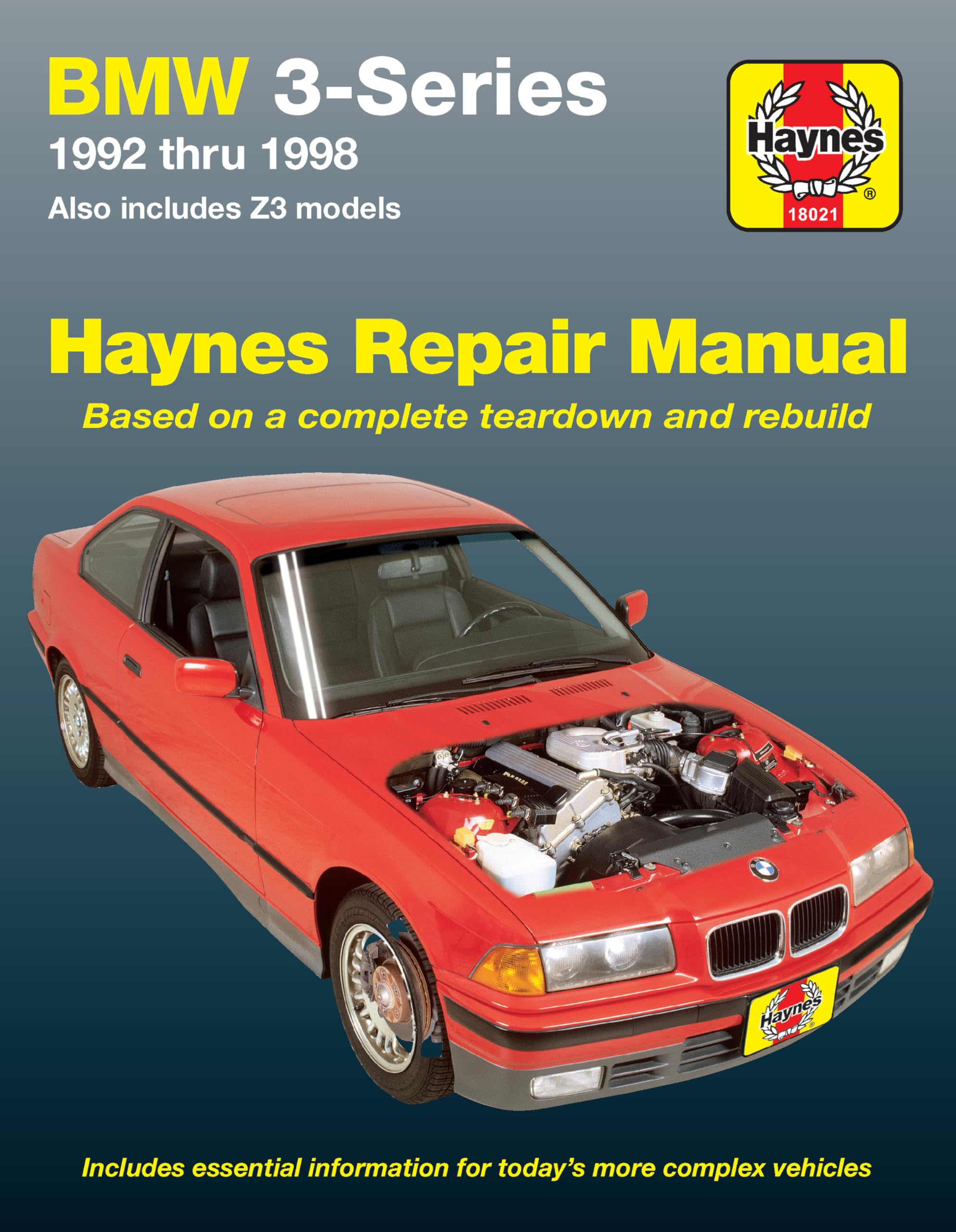 Haynes Automotive Repair Manual BMW 3 Series & Z3 1992-1998