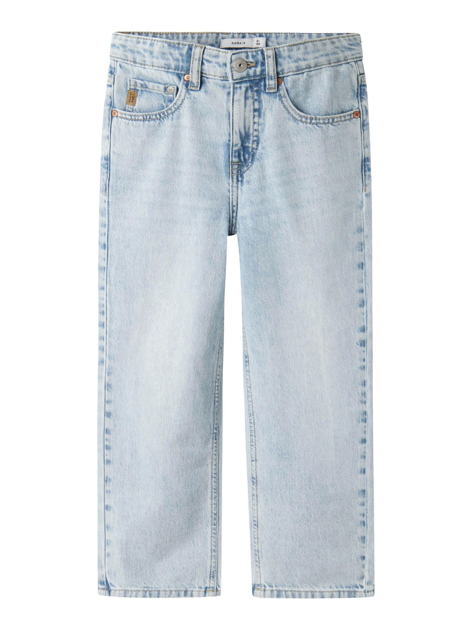 Name IT Boy Jeans Straight Fit, Light Blue (Light Blue Denim), 140