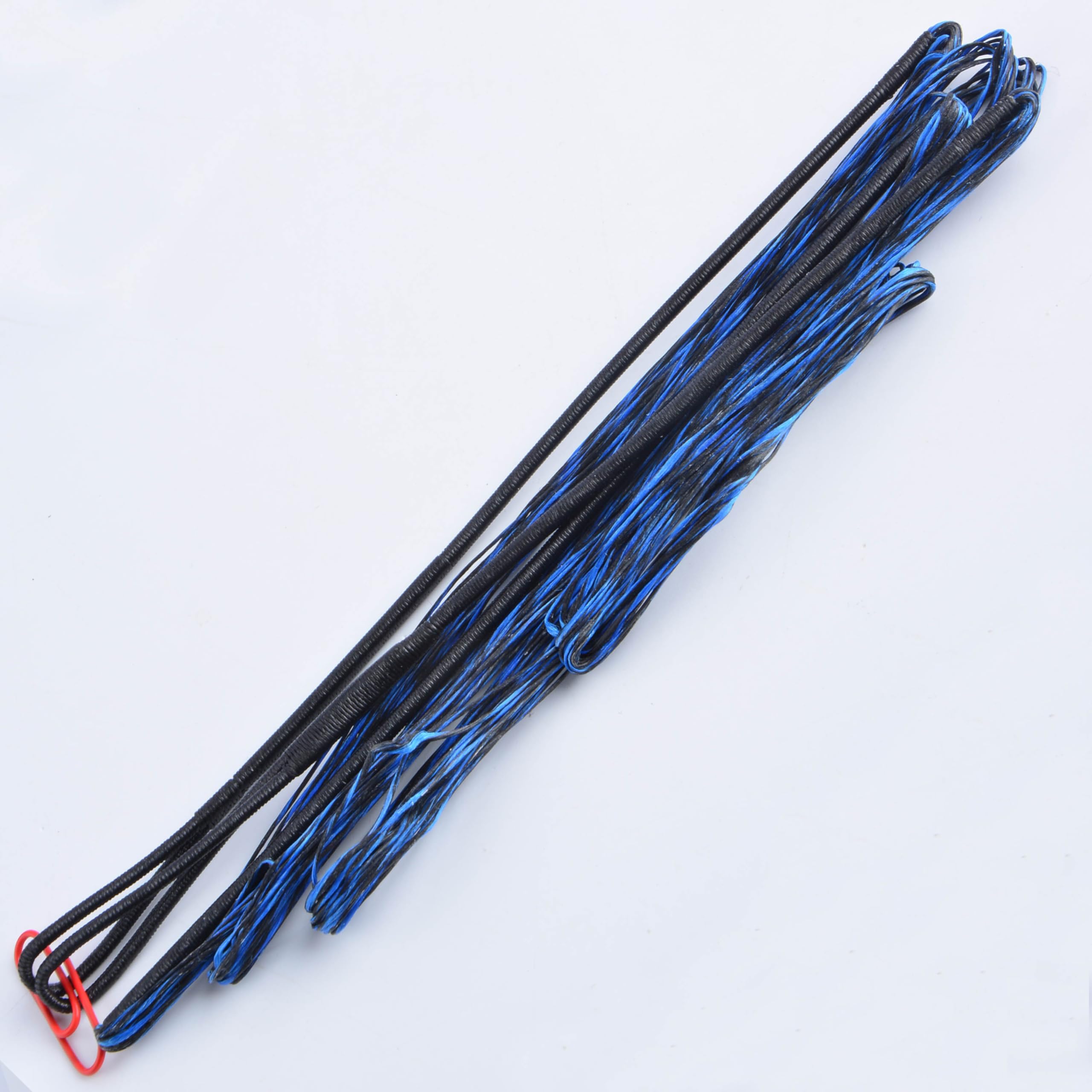 AMEYXGS Archery Dacron Bow String AMO 48-70inch Replacement Bowstring for Traditional and Recurve Bow 12/14/16 Strands (14 Strands-String Length 53 Inch-Blue-Black-2)