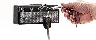 Pluginz - Fender - Jack Rack - Black & Silver with 4 Guitar Plug Keychains