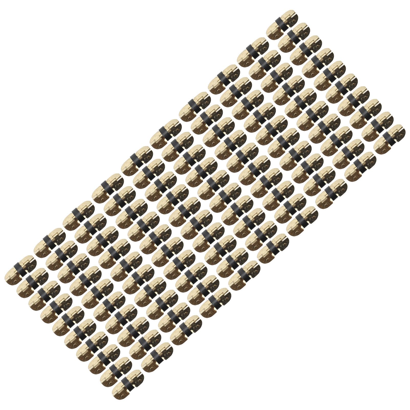 Sturdy Iron Spring Hinge 100 Pcs Set, Self Closing Spring Loaded Hinge Versatile Application Enhanced Aesthetics Convenient Closing, for Wooden Boxes and Jewelry Boxes (30x13mm /