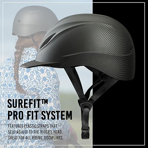 Miniatura 4 de Troxel Intrepid - Casco de equitación para caballos de silla, diseño ajustable de bajo perfil, equipo de seguridad para equitación