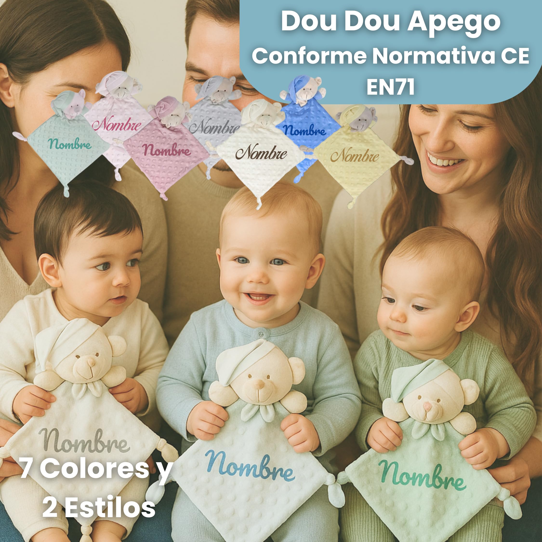 Cesta Bebé Recién Nacido Niña Velvet Deluxe (Rosa) | Canastilla con manta burbujas y Dou Dou bordados, set cosmético, primera puesta, pastel de pañales y marco del nombre