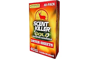 Wildlife Research Scent Killer Gold Autumn Formula Dryer Sheets for Hunting
