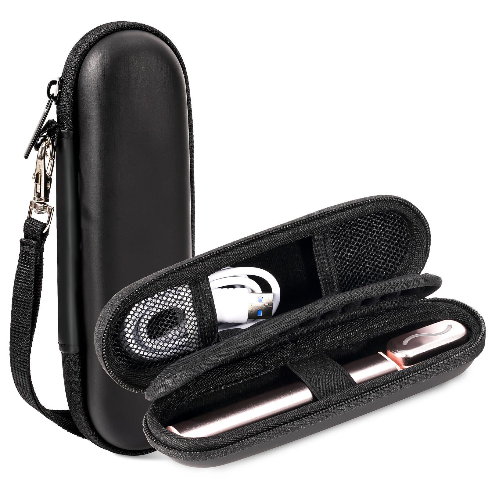ProCase Hard Travel Case for SolaWave 4-in-1 Facial Wand, EVA Protective Case for Radiant Renewal Wand, Women Face Skincare Wand Storage Room for USB Cable Charger -Black