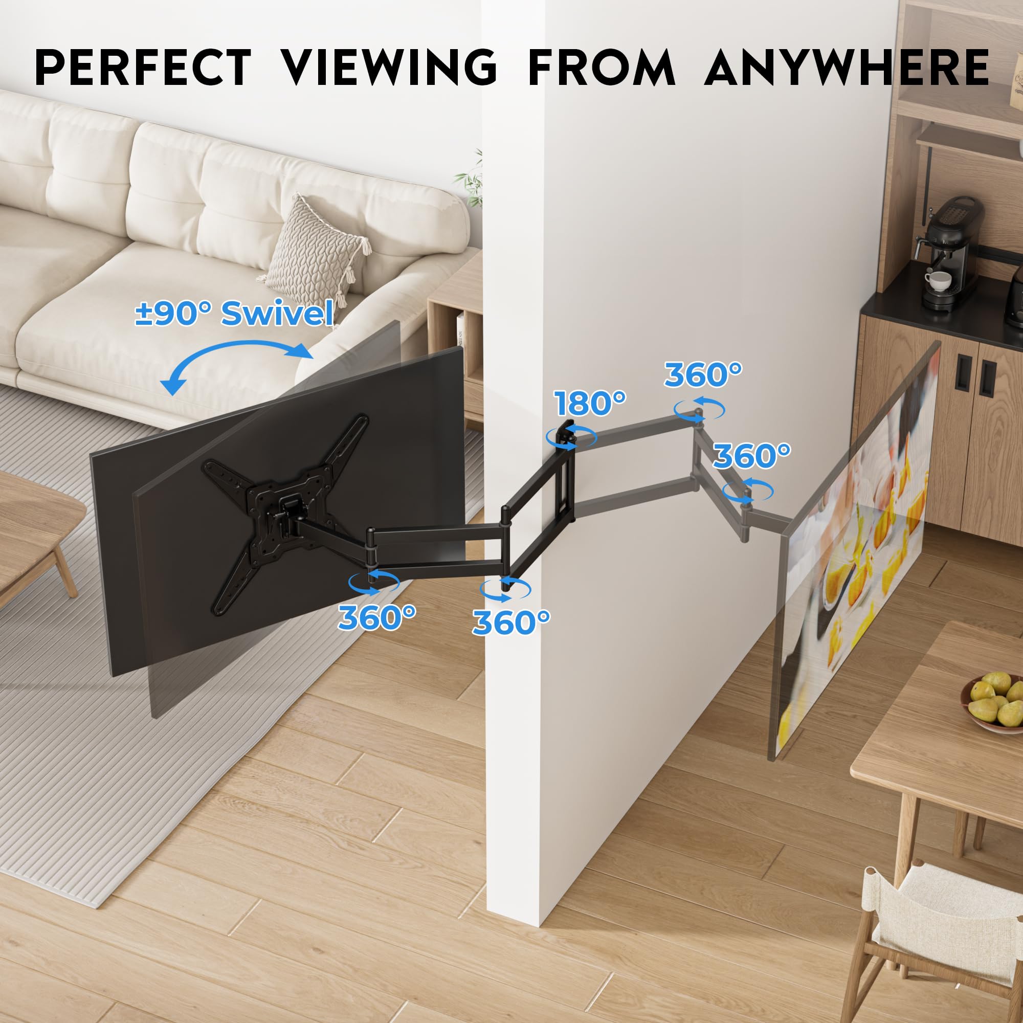 Amazon.com: BONTEC TV Wall Mount for 26–65 Inch Flat and Curved