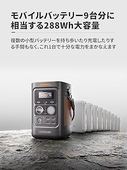 Jackery (ジャクリ) ポータブル電源 300D 288Wh リン酸鉄 同 Amazon.co.jp: Jackery (ジャクリ) ポータブル電源 300D 288Wh 100W