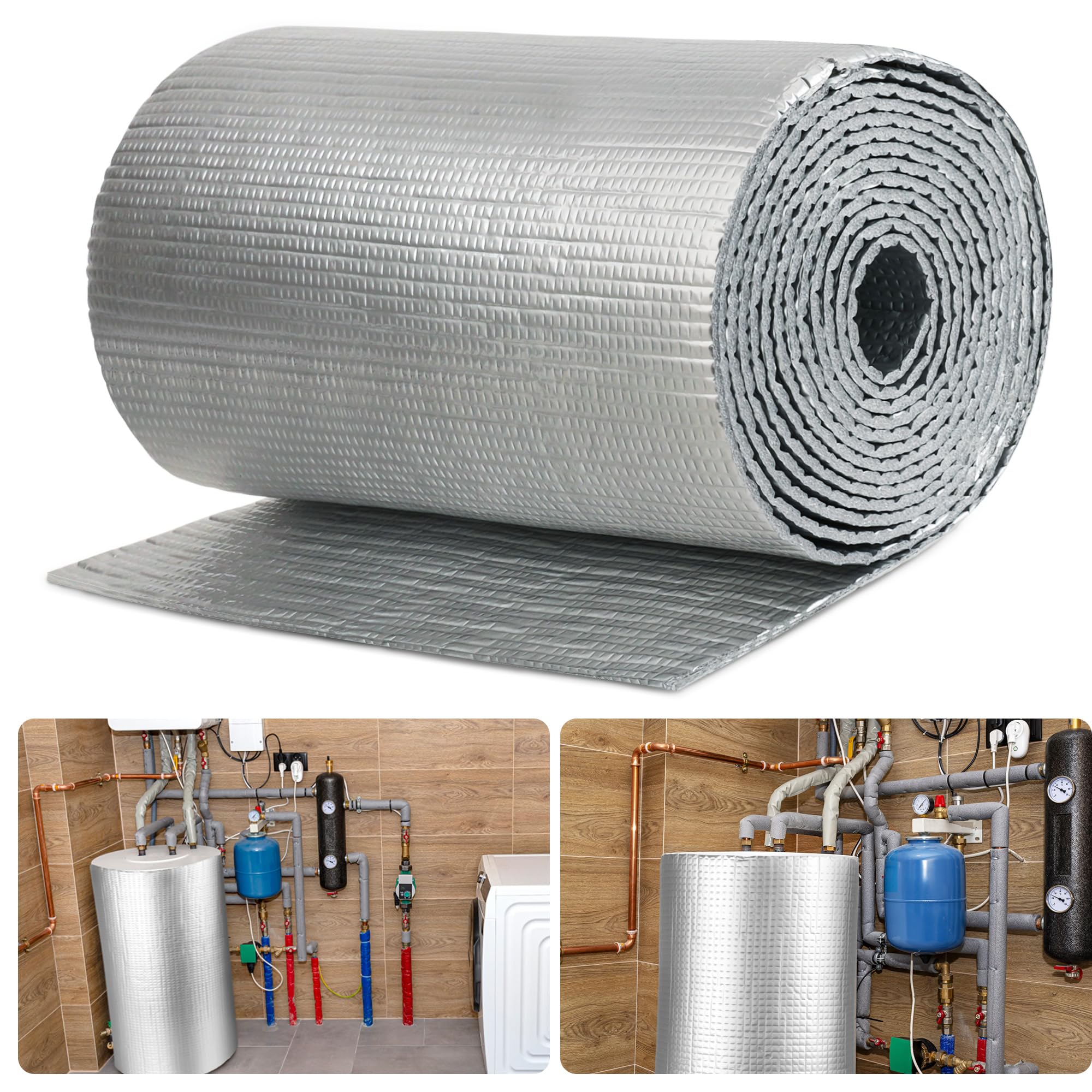 Couverture d'isolation pour chauffe-eau contre le froid feuille aluminium U0U