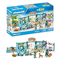 PLAYMOBIL | My Life | Hotel per Animali Set di Figurine Animali | Giocattolo per Bambini dai 4 anni | 71742