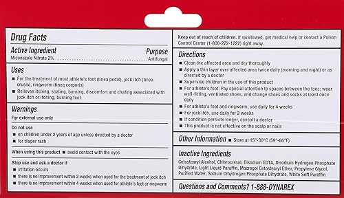 Miniatura 2 de Leader Crema antifúngica de nitrato de miconazol al 2%, cura el pie de atleta, la picazón y las infecciones de tiña, 1 oz, comparado con la