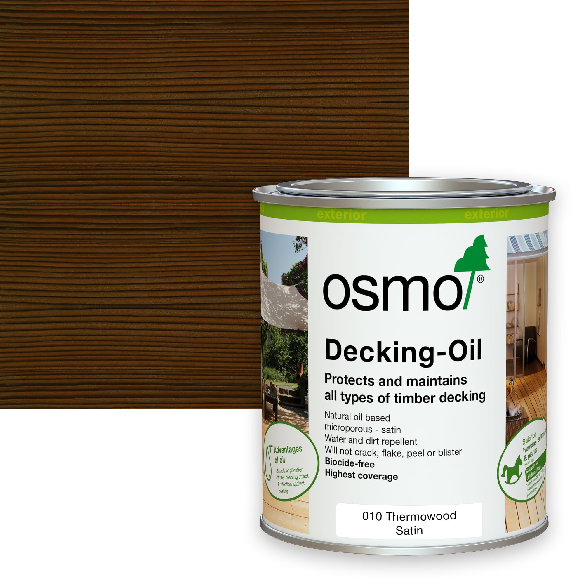 Osmo Thermowood Exterior Wood & Decking Oil 010 750ml