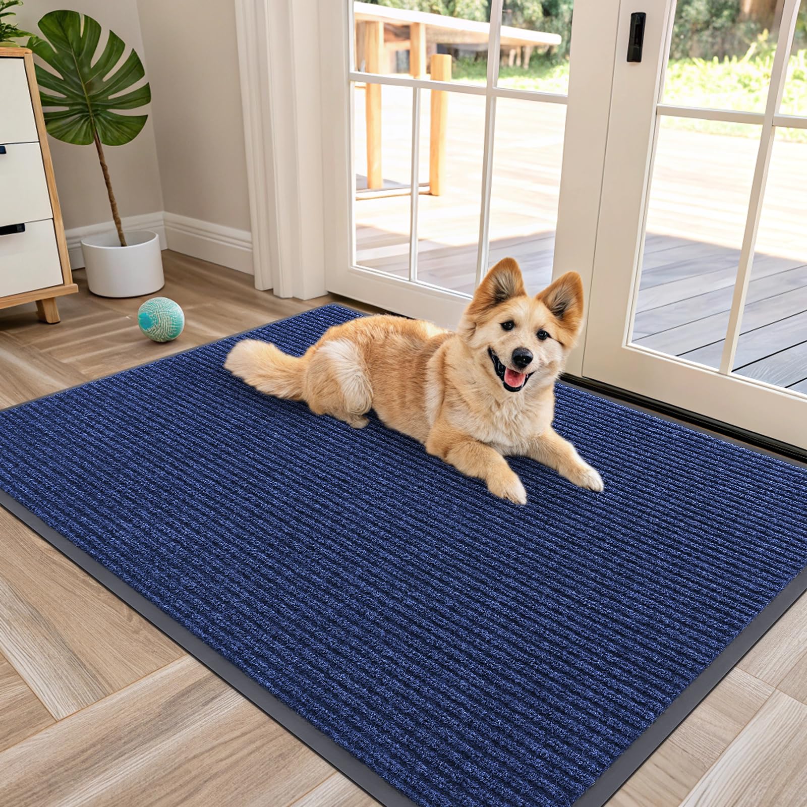 OLANLY Front Door Mat Indoor Outdoor Entrance, Waterproof Heavy Duty Doormat, Fade Resistant, Low Profile, Easy Clean Patio Porch Welcome Floor Mats for Entry, 29.5x17, Beige — view 24
