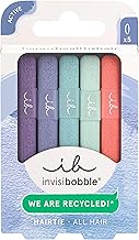 invisibobble HAIR TIE Pastel Dream (5 Pack) - Braided Hair Bands in Delicate Pastel Colours - Spiral Hair Ties as Elegant Braid Holder and Bracelet, Gentle Hold for