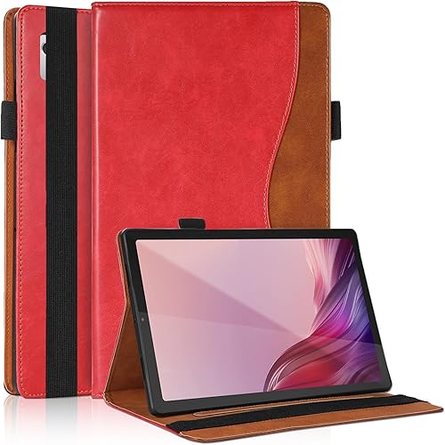 Funda para Lenovo Tab M9 de 9.0 pulgadas (TB-310FU, lanzada en 2023) Funda de piel sintética de negocios con soporte multiángulo con soporte para