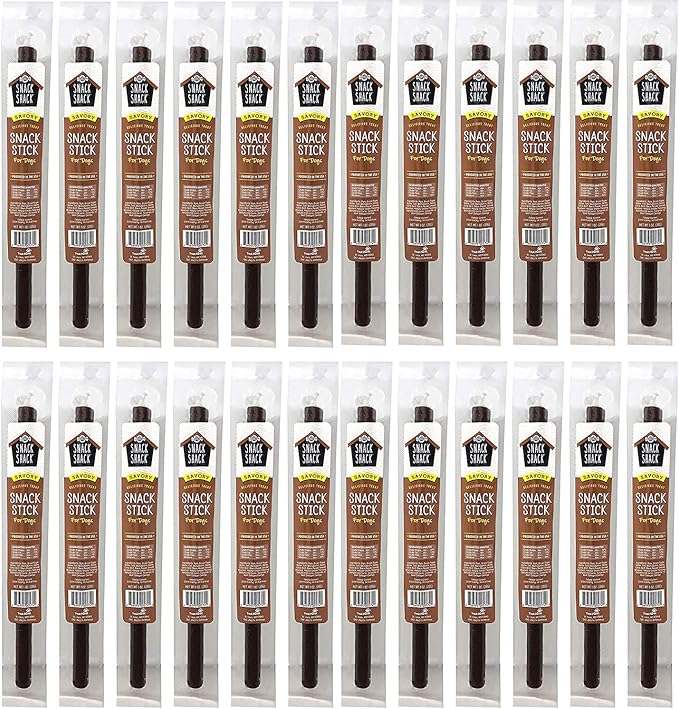 Cosmo's Snack Shack Pork Meat Sticks for Dogs Pack of 24